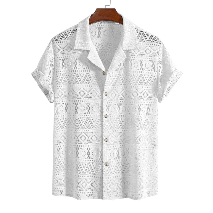 Eli | Chemise en crochet et pantalon à cordon décontracté