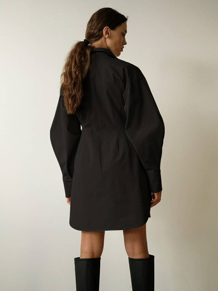 Naomi™ - Casual Collar Shirt Dress