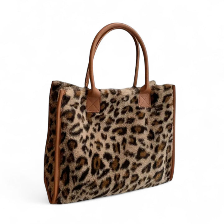 Amandine | Sac Cabas Léopard Doux et Spacieux