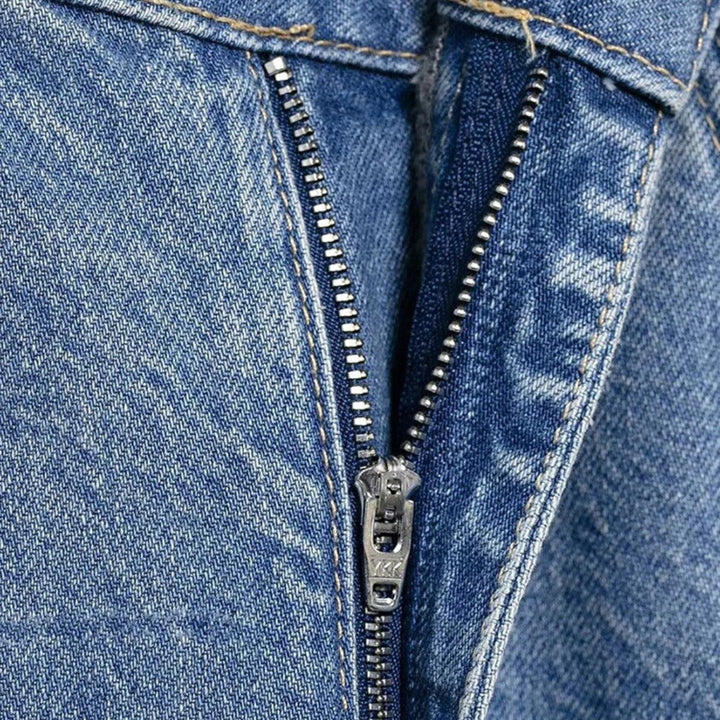 Jeans coupe décontractée Chloe avec détails en Crystal