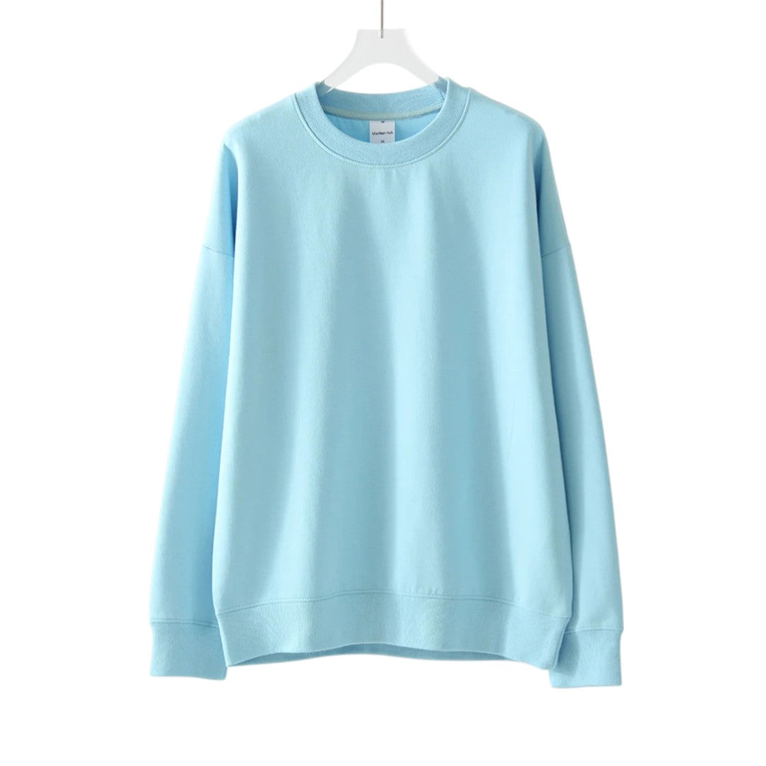 Camille | Pull Douillet à Col Rond Coupe Décontractée