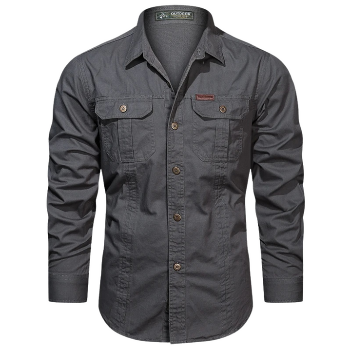 Sidney | Chemise overshirt cargo à manches longues