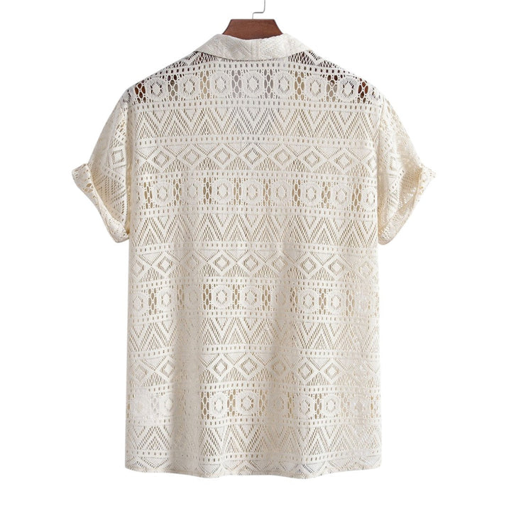 Eli | Chemise en crochet et pantalon à cordon décontracté