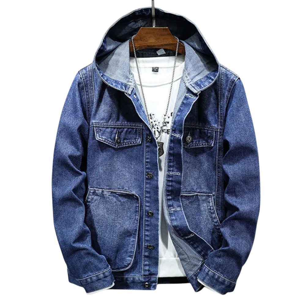 Mason | Veste en jean à capuche avec une touche urbaine
