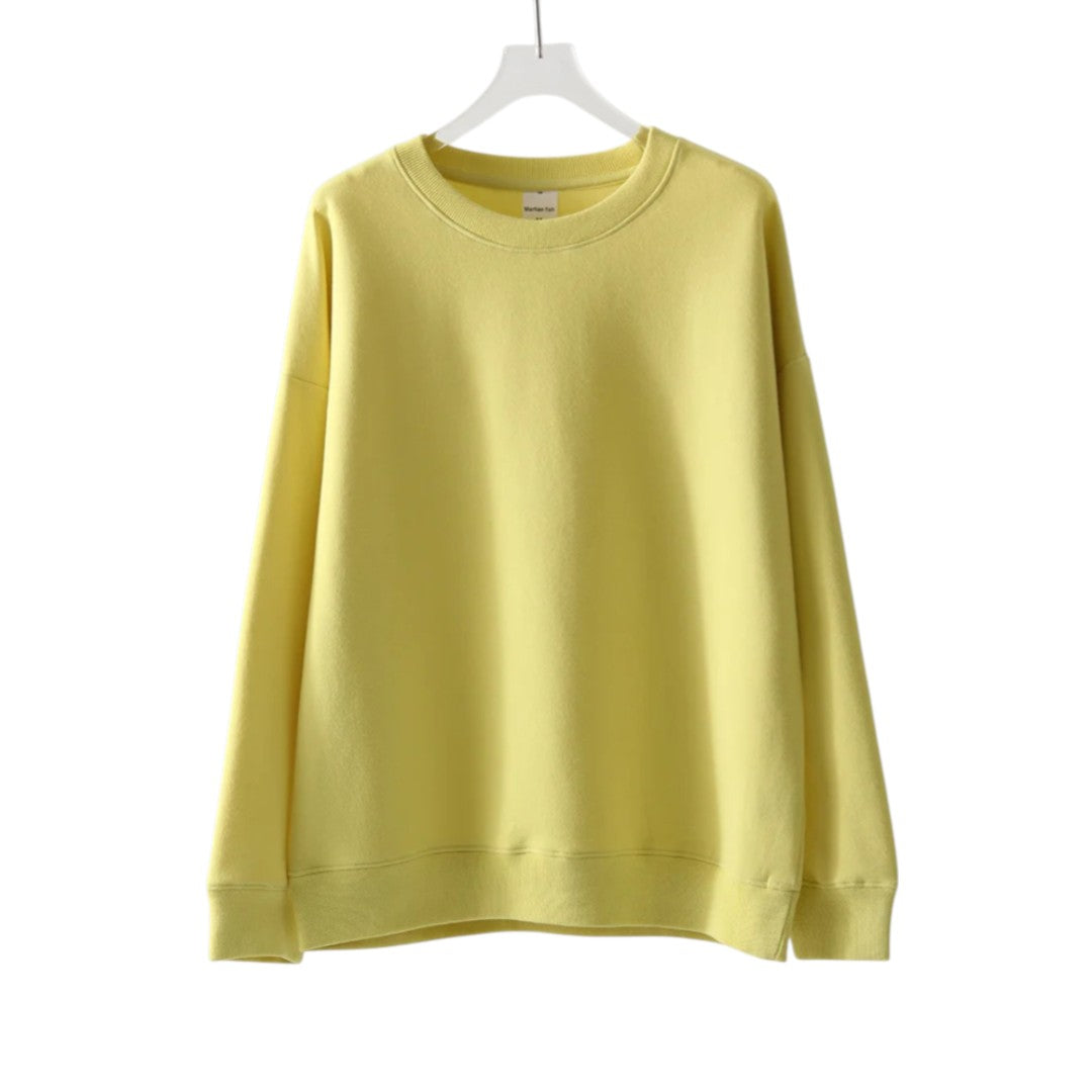 Camille | Pull Douillet à Col Rond Coupe Décontractée