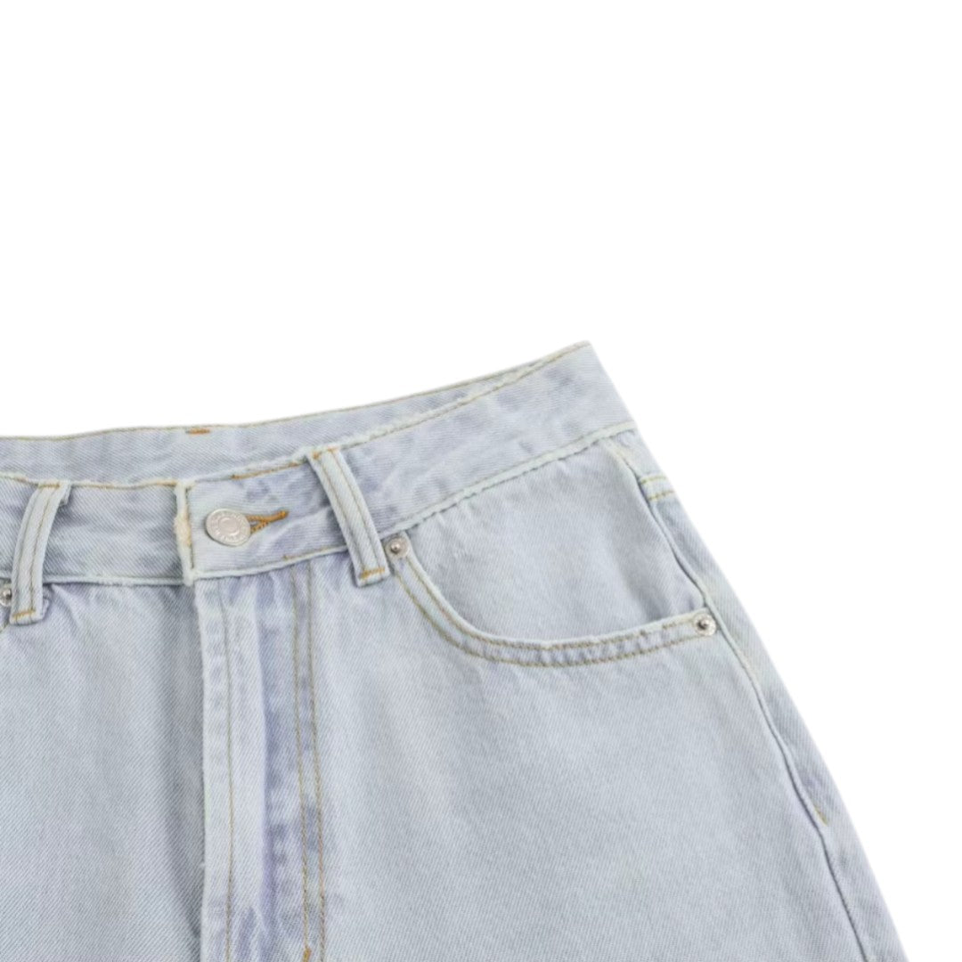 Sienna | Jean en denim à jambe large et taille haute