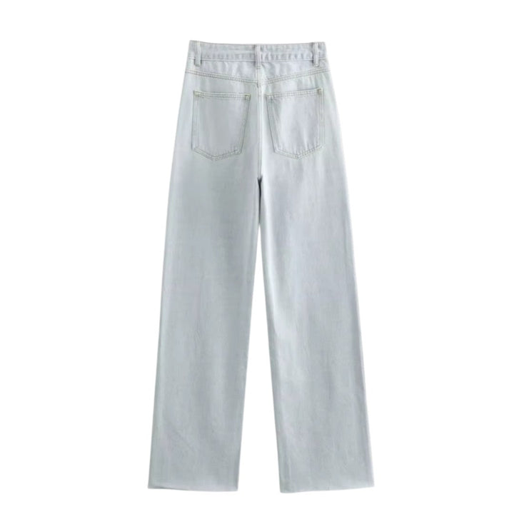 Sienna | Jean en denim à jambe large et taille haute