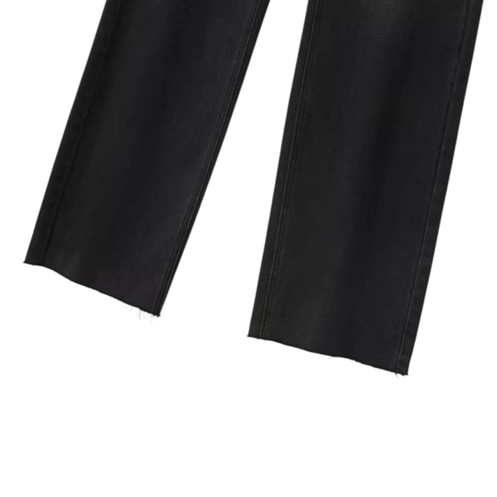 Sienna | Jean en denim à jambe large et taille haute