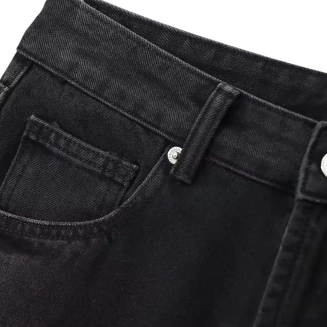 Sienna | Jean en denim à jambe large et taille haute