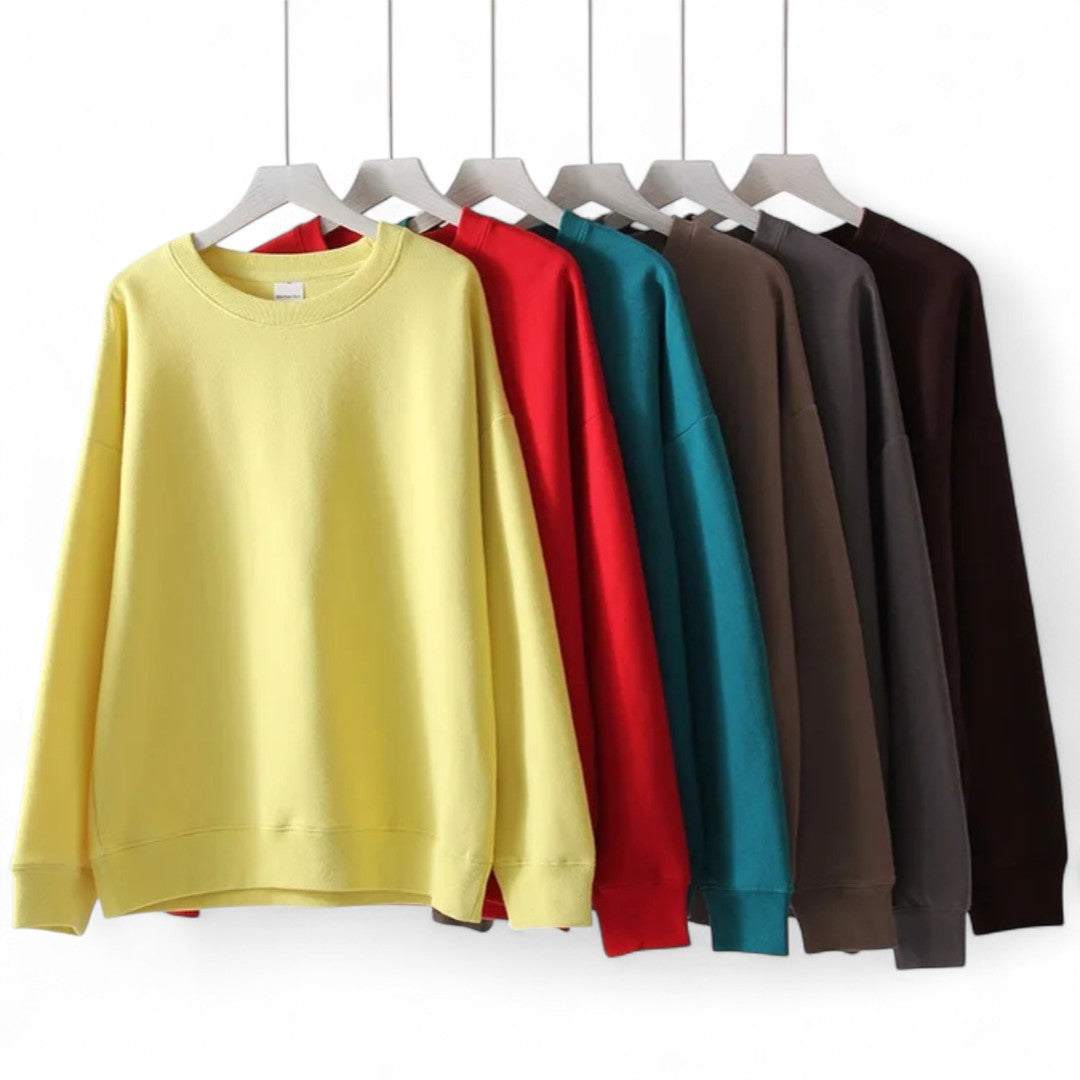 Camille | Pull Douillet à Col Rond Coupe Décontractée