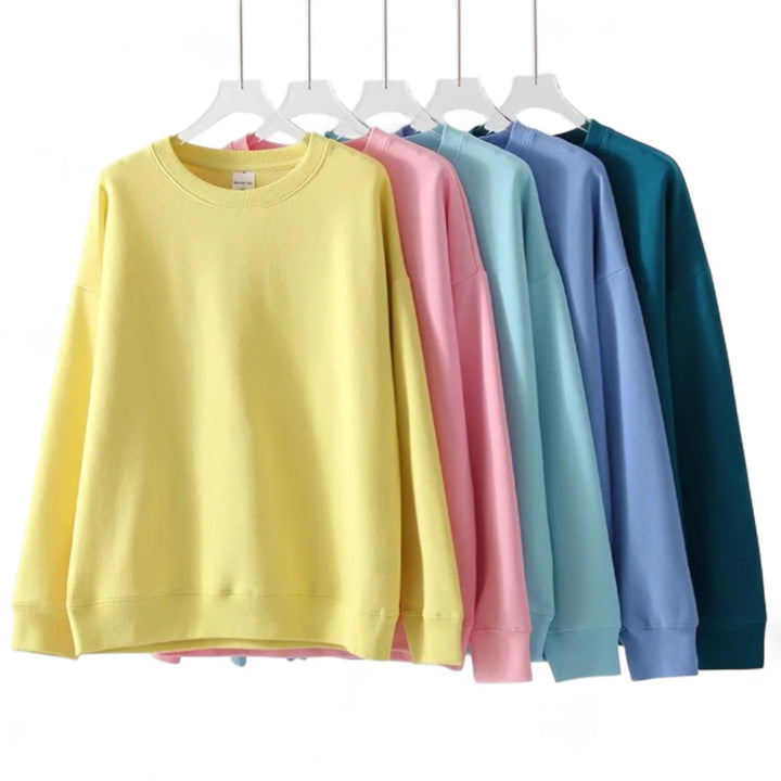 Camille | Pull Douillet à Col Rond Coupe Décontractée