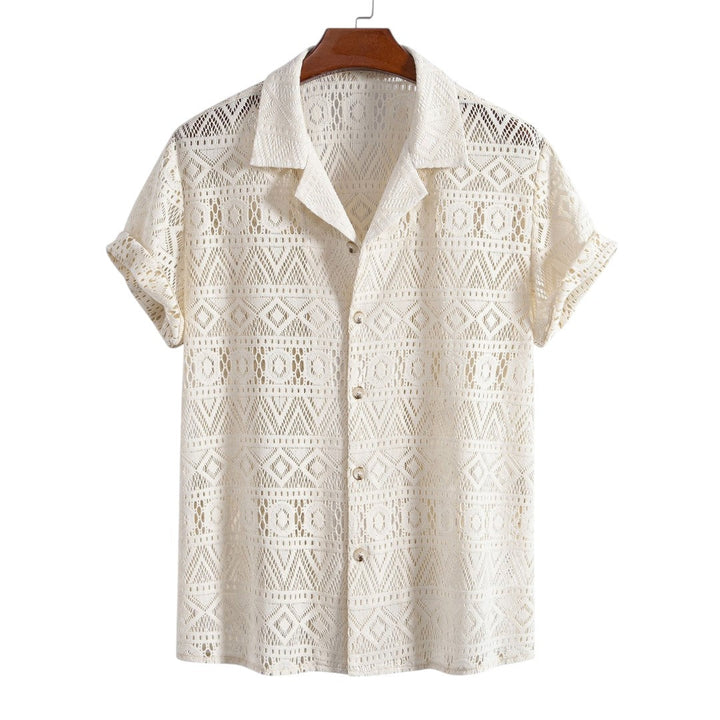 Eli | Chemise en crochet et pantalon à cordon décontracté