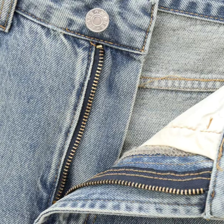 Sienna | Jean en denim à jambe large et taille haute