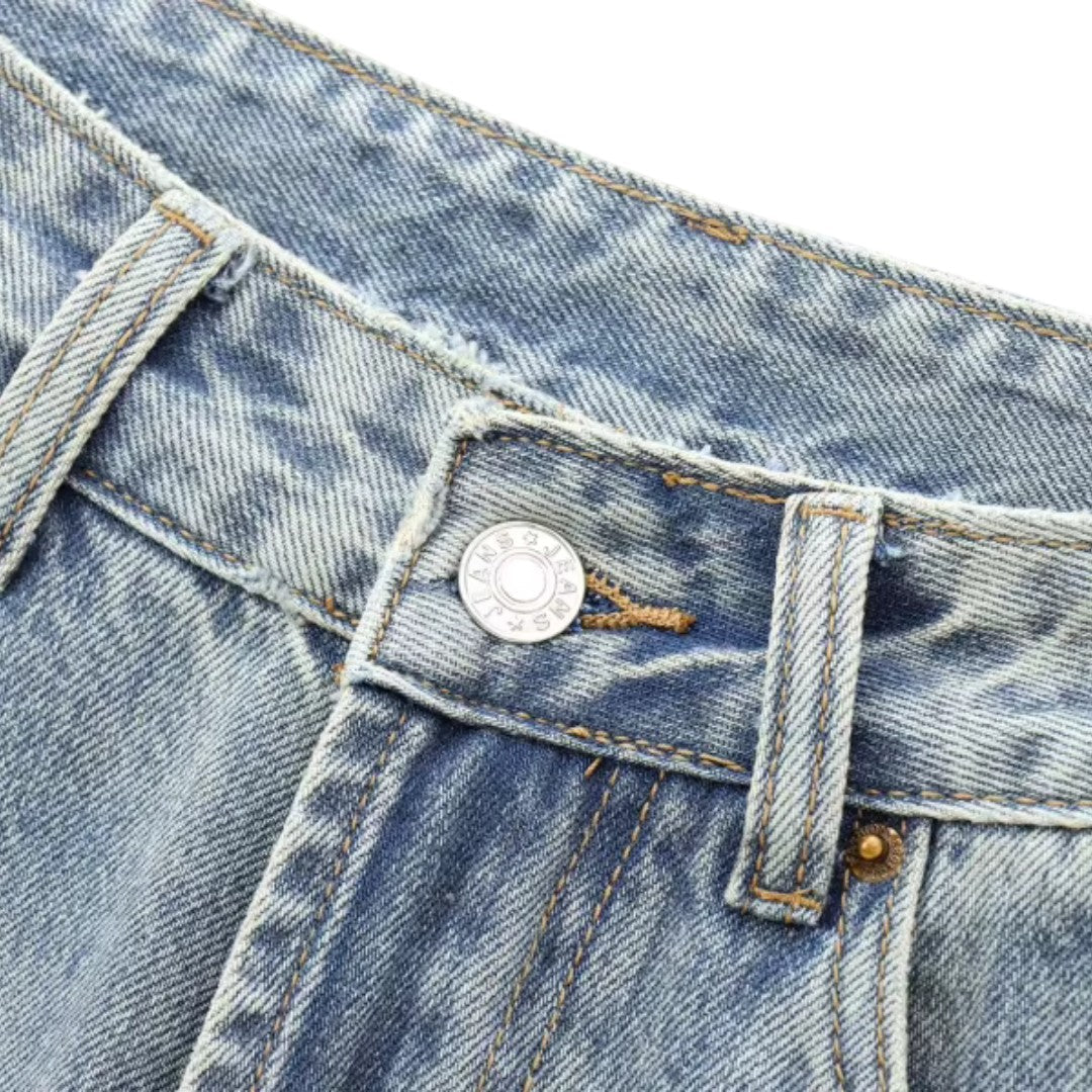 Sienna | Jean en denim à jambe large et taille haute