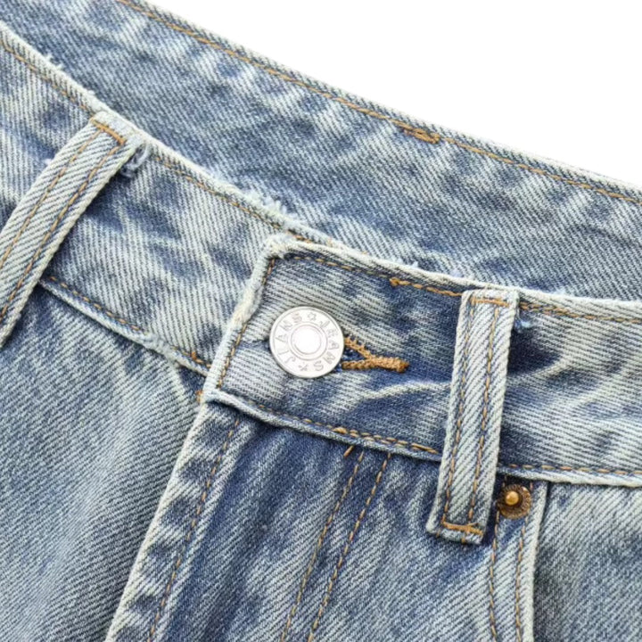 Sienna | Jean en denim à jambe large et taille haute
