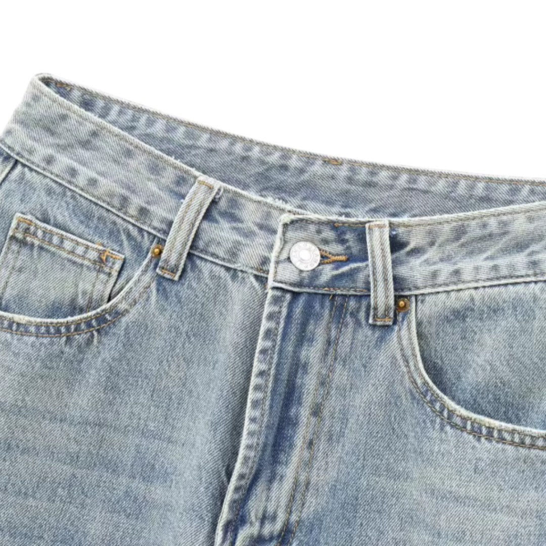 Sienna | Jean en denim à jambe large et taille haute