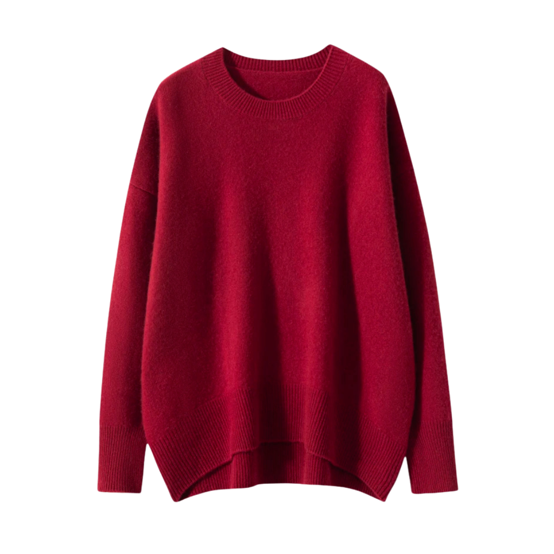 Élodie | Pull Douillet Col Rond en Maille Brossée