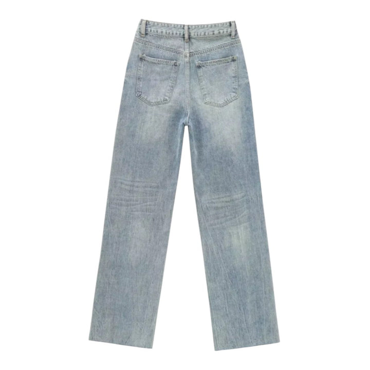 Sienna | Jean en denim à jambe large et taille haute