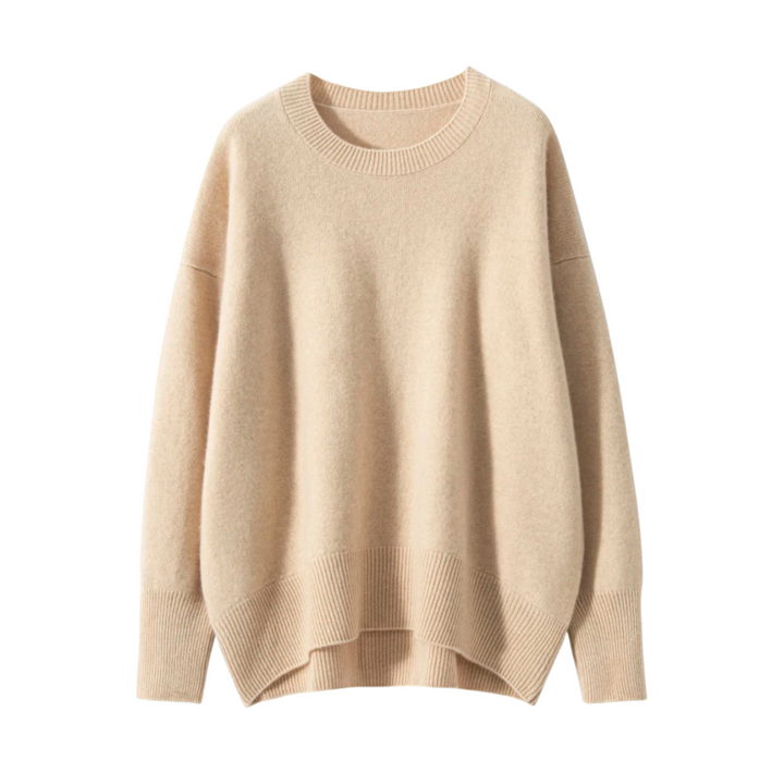 Élodie | Pull Douillet Col Rond en Maille Brossée