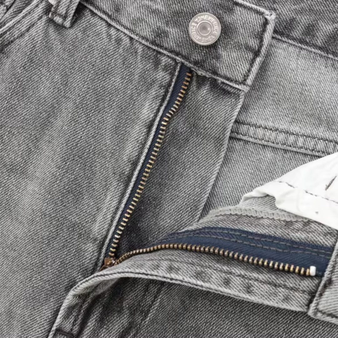 Sienna | Jean en denim à jambe large et taille haute