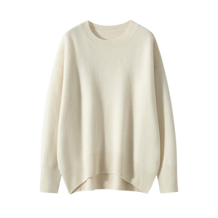 Élodie | Pull Douillet Col Rond en Maille Brossée