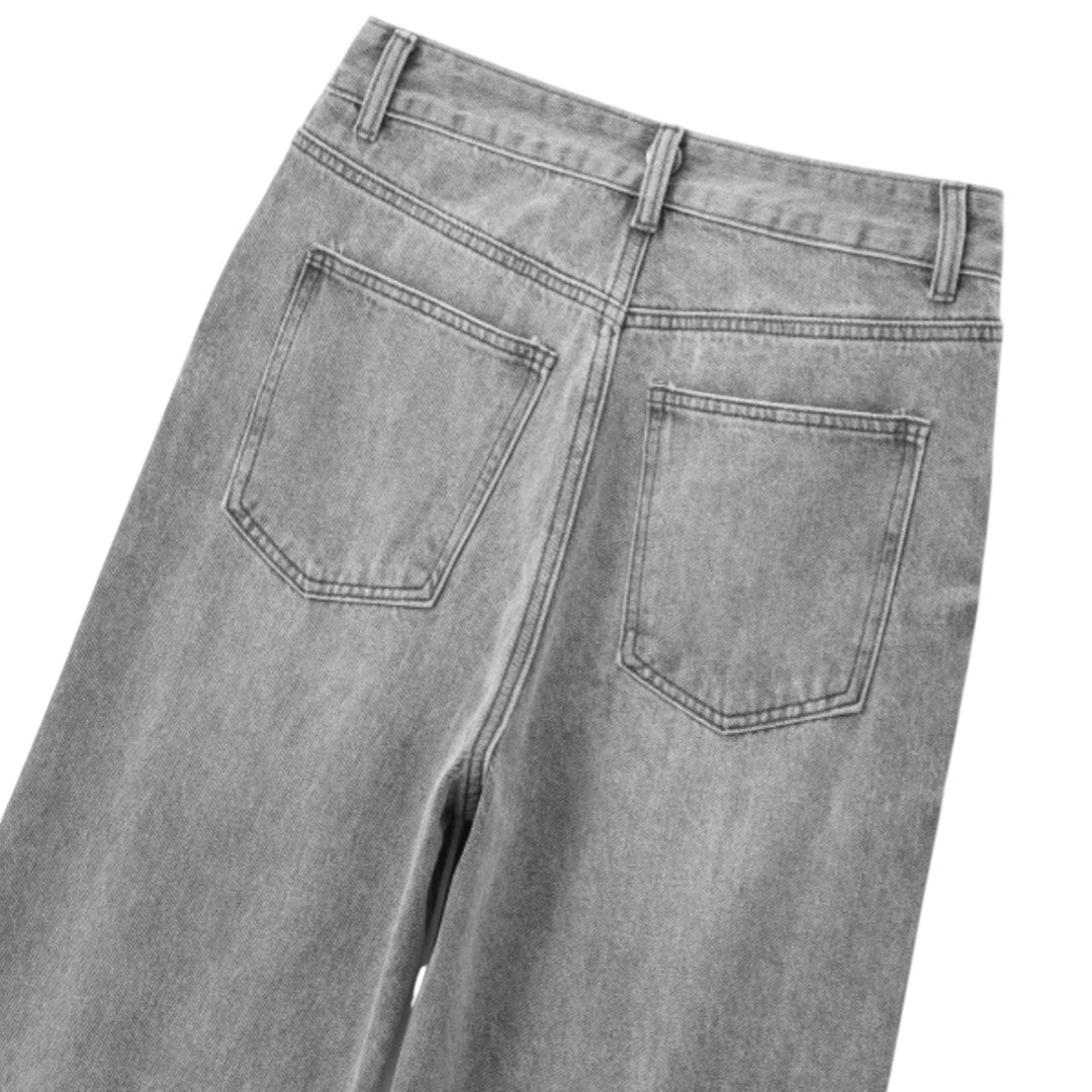 Sienna | Jean en denim à jambe large et taille haute