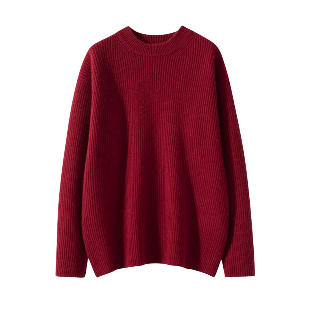 Amandine | Pull côtelé à col rond ultra doux