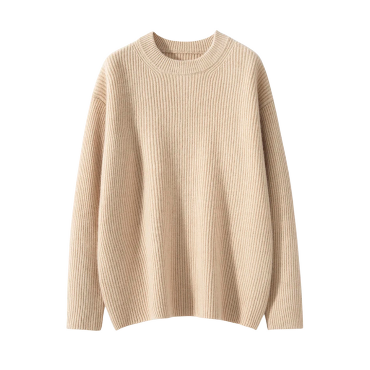 Amandine | Pull côtelé à col rond ultra doux