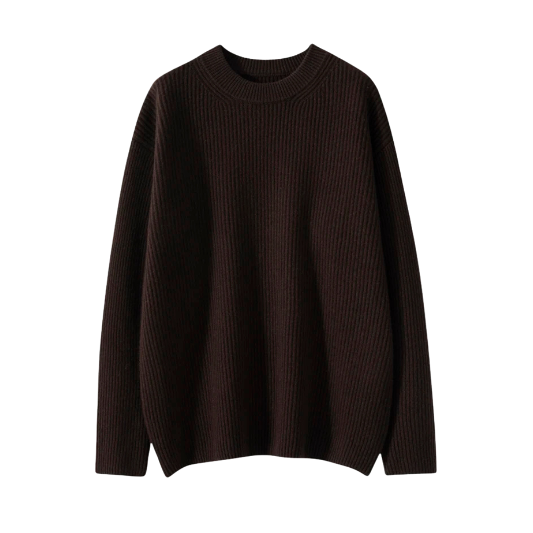 Amandine | Pull côtelé à col rond ultra doux