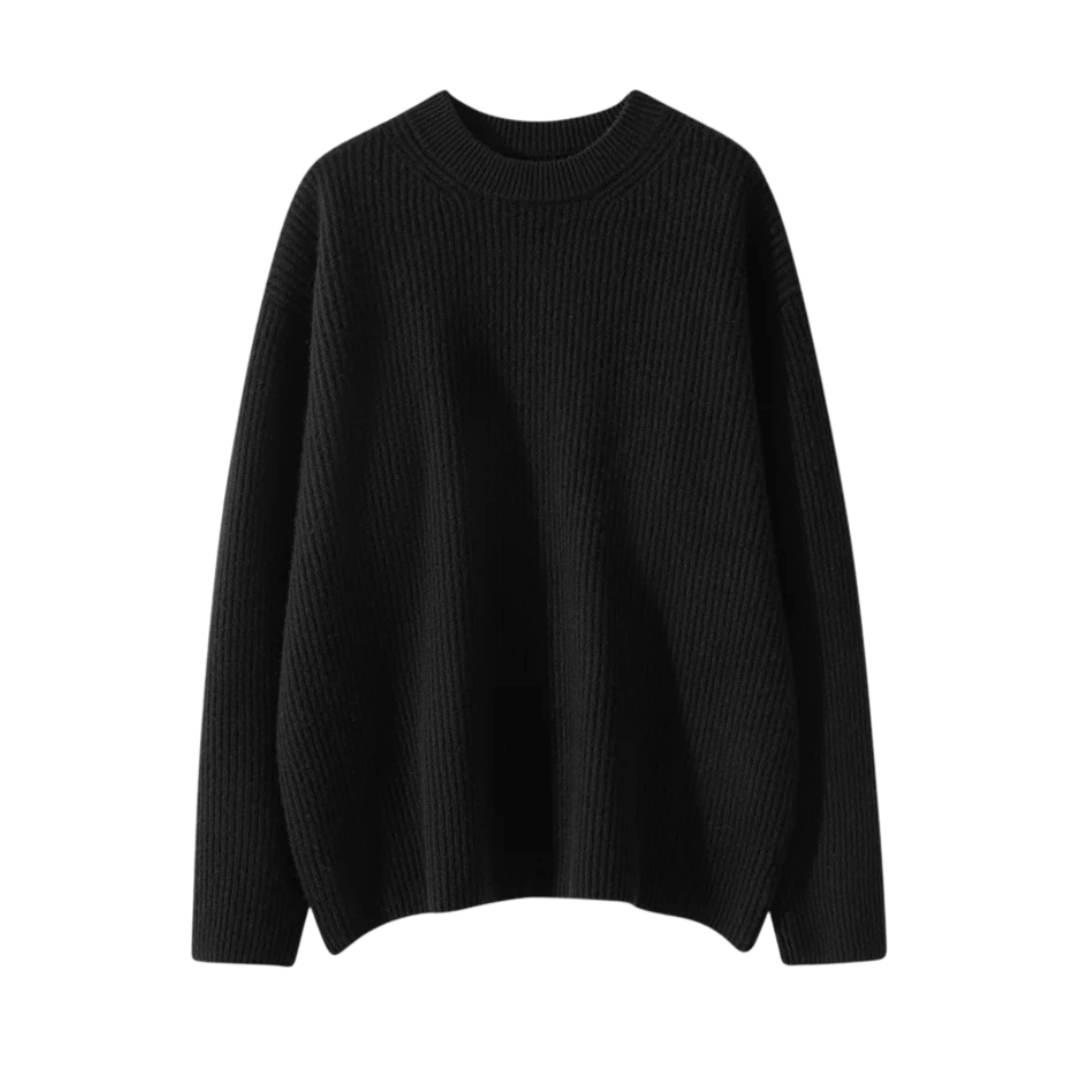 Amandine | Pull côtelé à col rond ultra doux