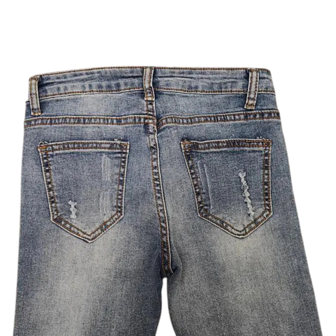Jean skinny ornés Amelia avec accents en perles de luxe