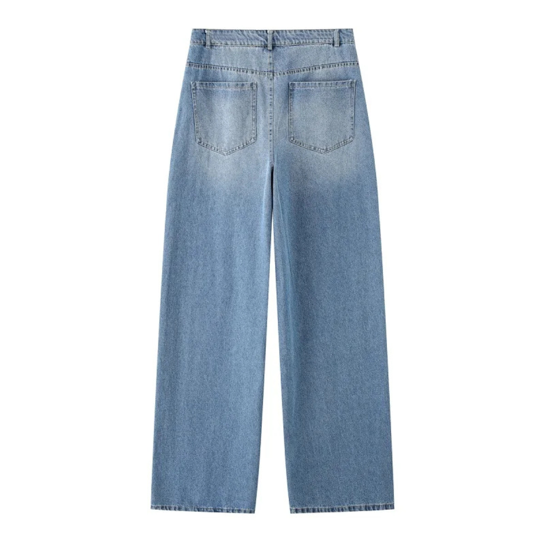 Matilda | Jeans en denim à coupe ample et jambe large