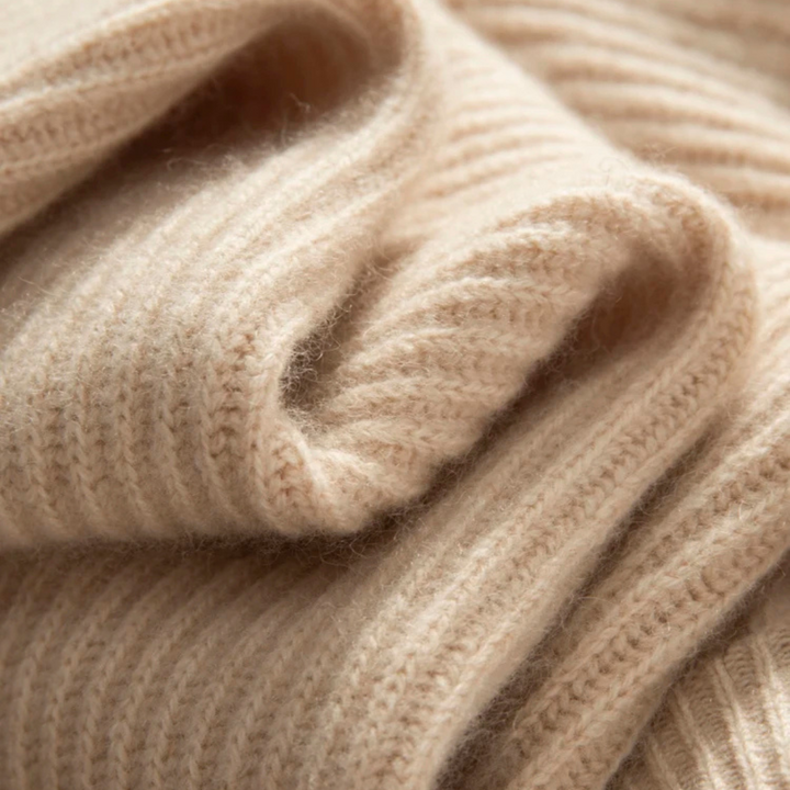 Amandine | Pull côtelé à col rond ultra doux
