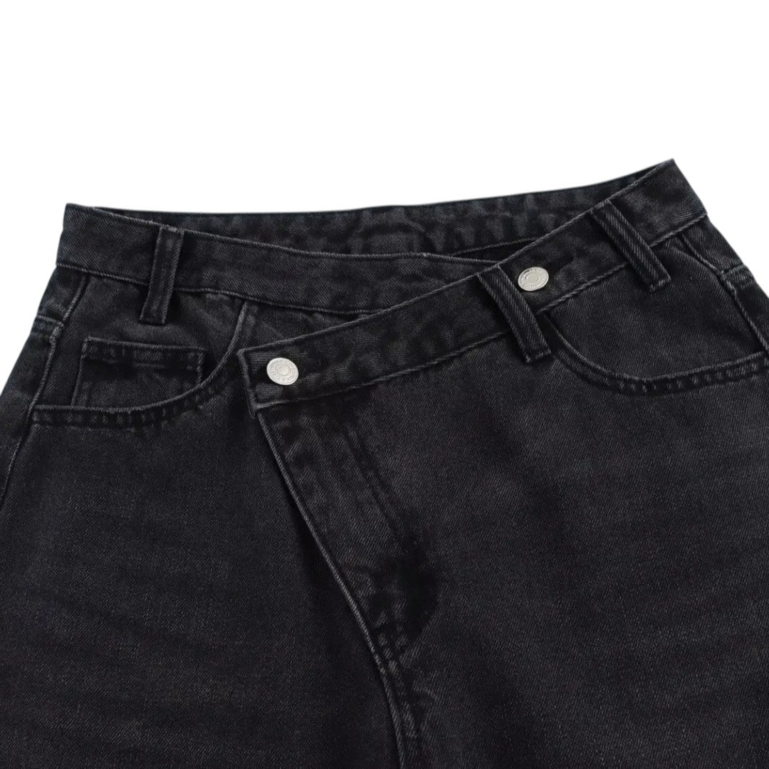 Ava | Jean large à taille asymétrique et jambes larges