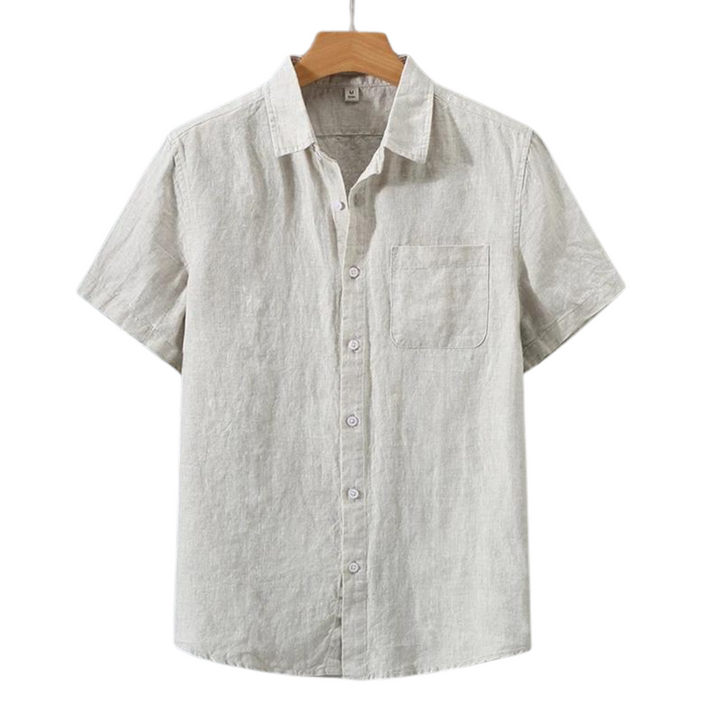 Remy | Chemise en lin doux à manches courtes pour une élégance quotidienne