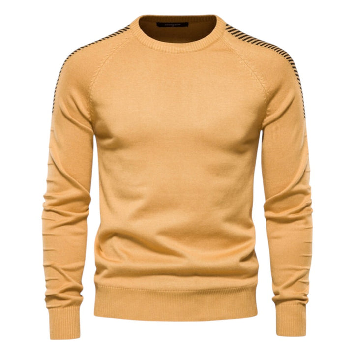 Blake | Pull à manches raglan à rayures, col rond classique et confort toute l'année
