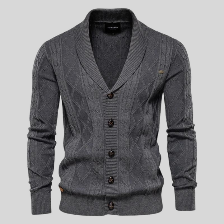 Callan | Luxury Knit Cardigan with V-Neck and Cold-Weather Comfort
