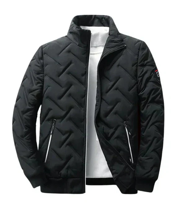 Tyson | Veste bomber Chevron rembourrée avec bouclier épuré