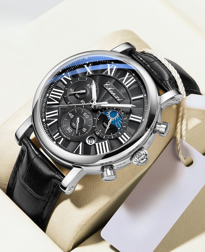 van Baerle® – Montre à Quartz en Cuir Luxueux