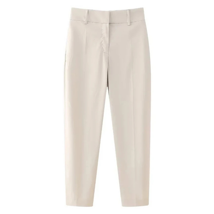 Noémie | Pantalon habillé taille haute à coupe cigarette