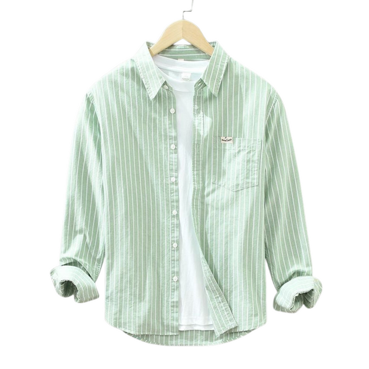 Dean | Chemise en lin rayée pour un confort frais