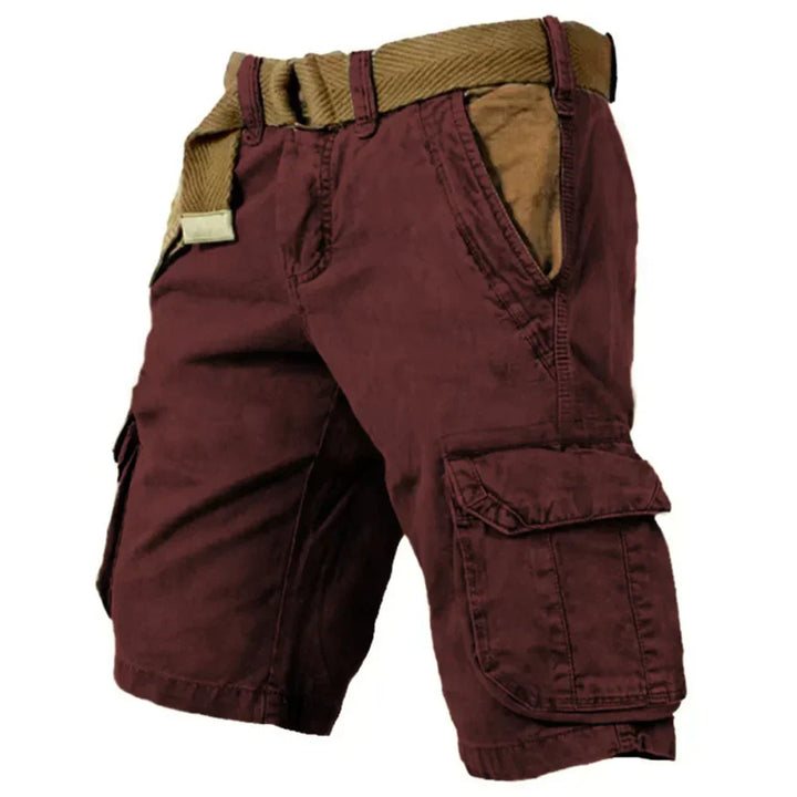 Mathis | Shorts Cargo Quotidien en Argile avec Ceinture Intégrée