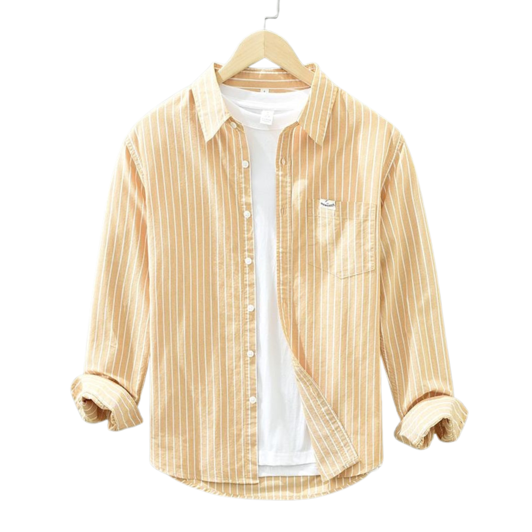 Dean | Chemise en lin rayée pour un confort frais