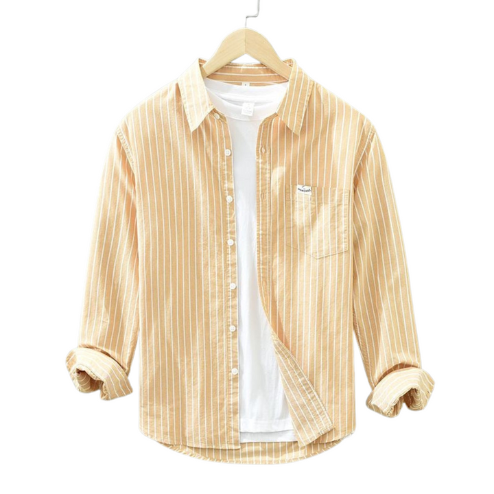 Dean | Chemise en lin rayée pour un confort frais