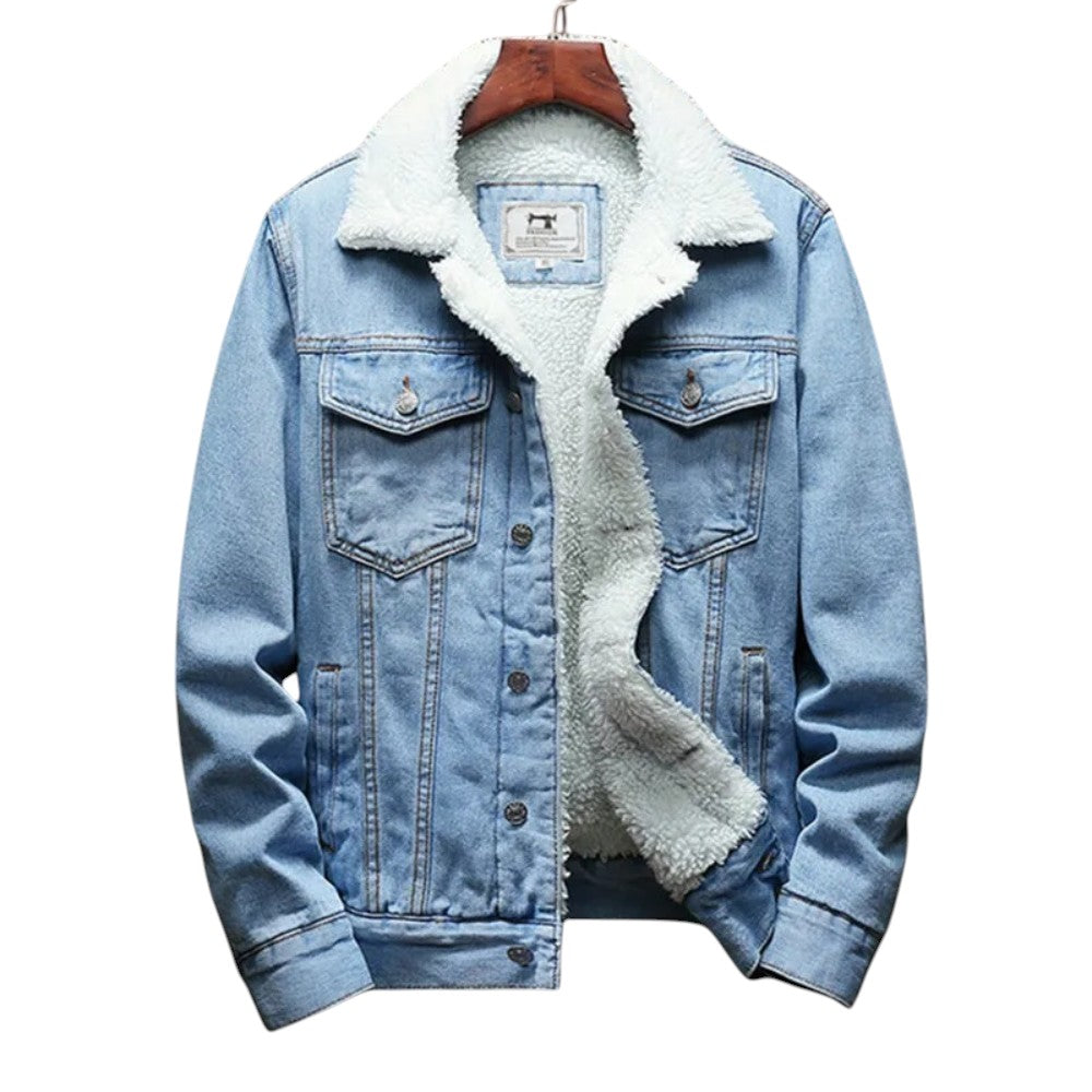 Hayden | Veste en Jean Doublée en Molleton pour le Froid