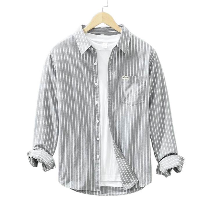 Dean | Chemise en lin rayée pour un confort frais