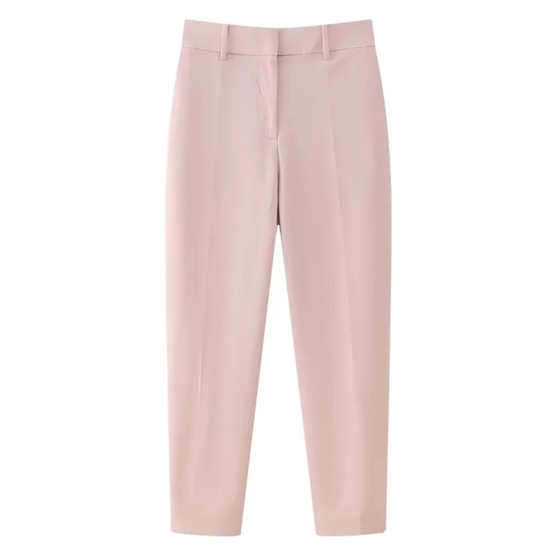 Noémie | Pantalon habillé taille haute à coupe cigarette
