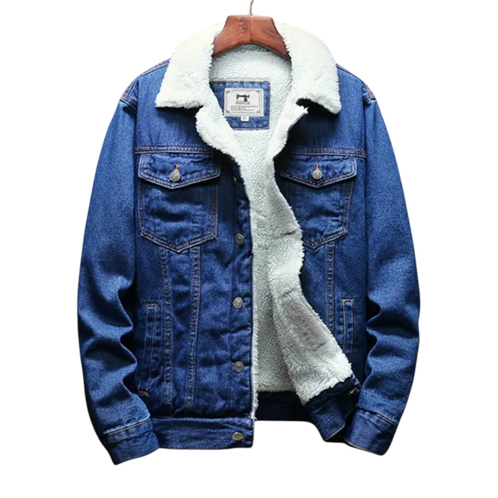 Hayden | Veste en Jean Doublée en Molleton pour le Froid