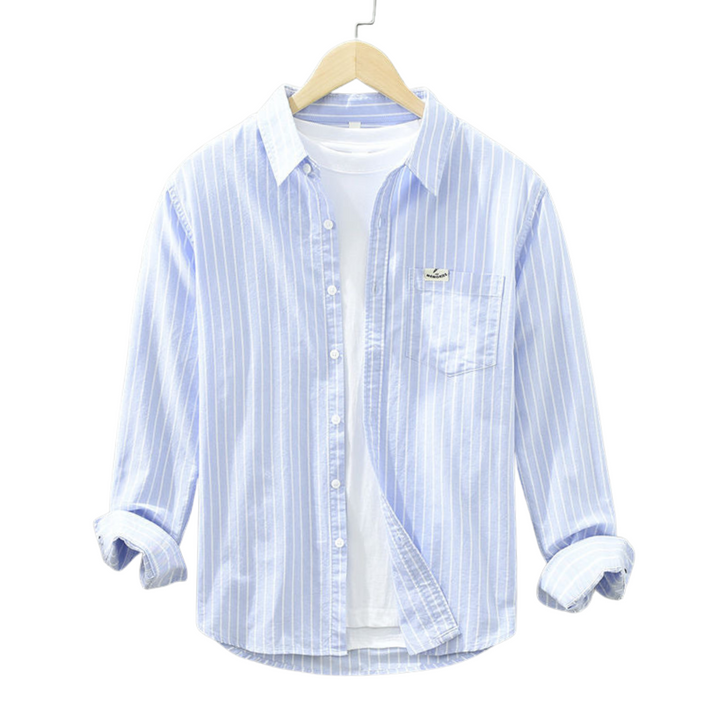 Dean | Chemise en lin rayée pour un confort frais