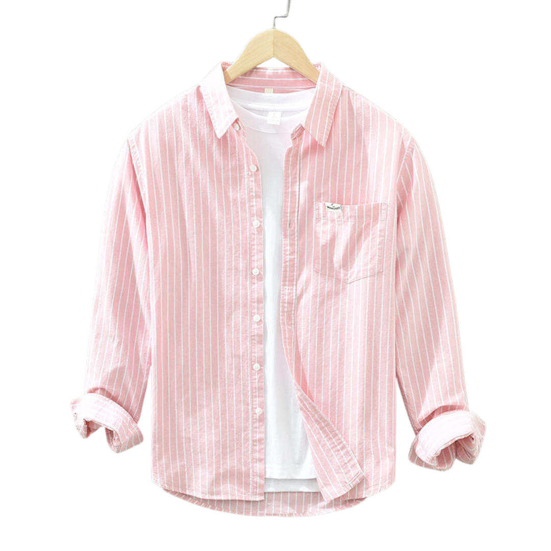 Dean | Chemise en lin rayée pour un confort frais